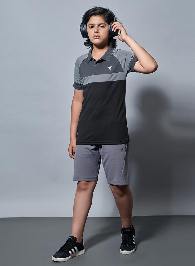 تكنوسبورت تيشيرت بولو رياضي سليم فيت ملون للأولاد من تكنوسبورت - Image 1