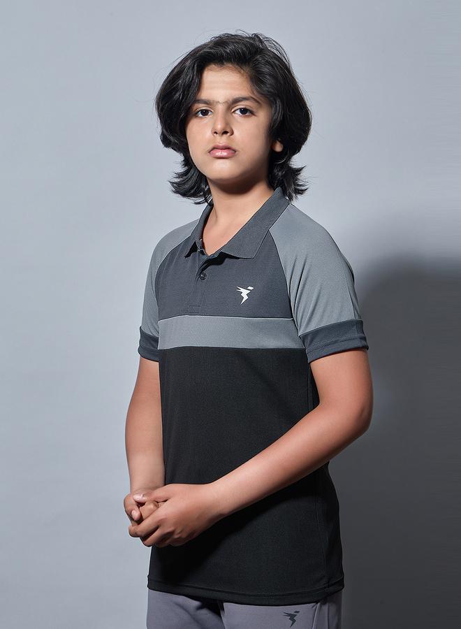 تكنوسبورت تيشيرت بولو رياضي سليم فيت ملون للأولاد من تكنوسبورت - Image 2