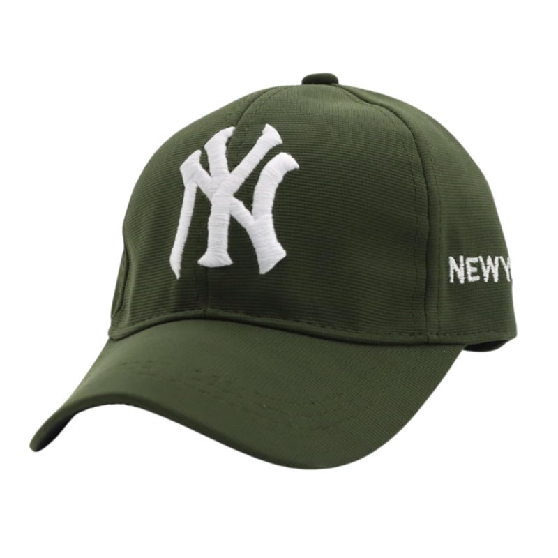 JAMONT NY Baseball Cap for Kids, Adjustable Black Cotton Summer Cap, Unisex Sports Cap - Image 1
