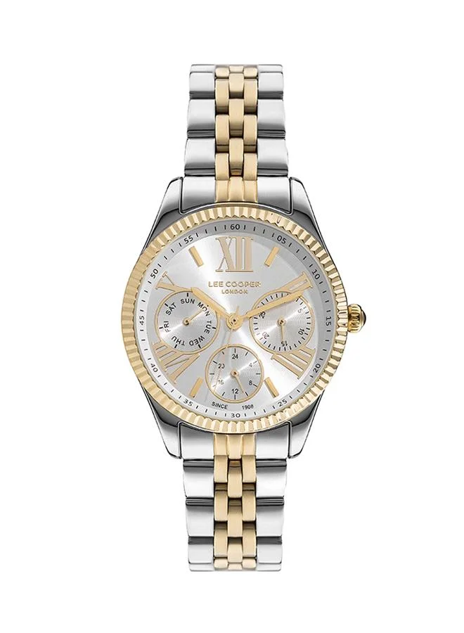 Lee Cooper Lee Cooper LC07333.230 Women's Multi Function Display Watch & Metal Strap Silver/Gold