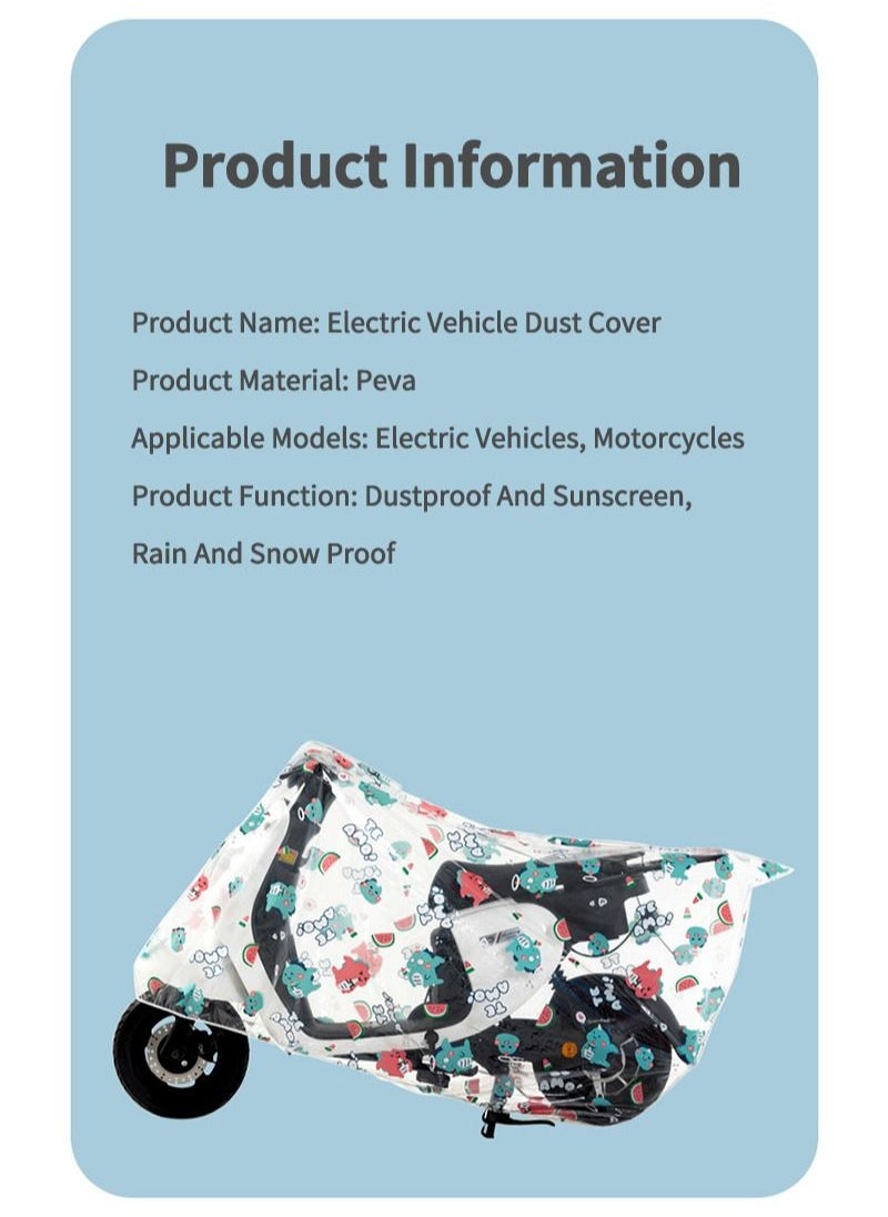 Sharpdo - PEVA Motorcycle Dust Cover 120*180cm S-Size XKLS - Image 1