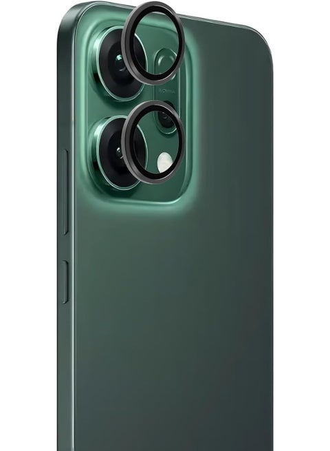 Camera Lens Protector for oppo reno 14 5G Accessories, 9H Tempered Glass Metal Individual Ring Camera Cover Screen Protector, Case Friendly, Anti Scratch (Black)