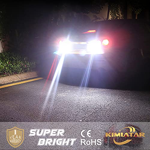 KIMLATAR 3157 LED Bulbs for Back Up Reverse Lights, CANBUS Error Free, CSP 6-SMD 300% Upgraded 6500K High Brightness 3156 LED Reverse Light Bulbs（Pack of 2） - Image 3