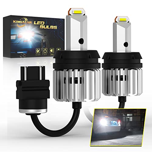 KIMLATAR 3157 LED Bulbs for Back Up Reverse Lights, CANBUS Error Free, CSP 6-SMD 300% Upgraded 6500K High Brightness 3156 LED Reverse Light Bulbs（Pack of 2） - Image 1