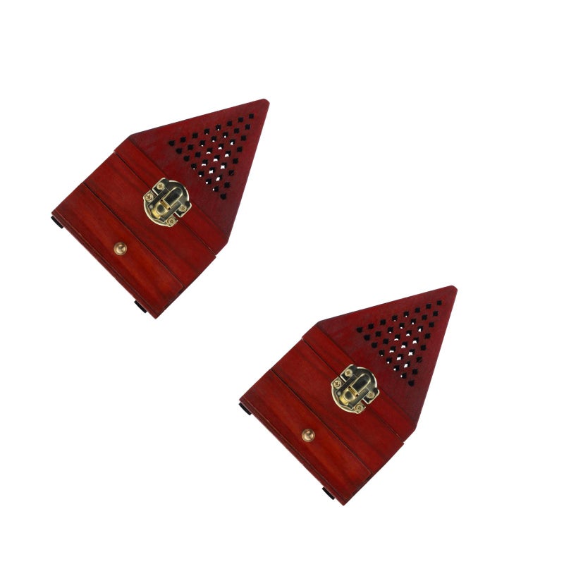 2pcs Hollow Incense Cone Holder Pyramid Style Incense Burner - Image 2