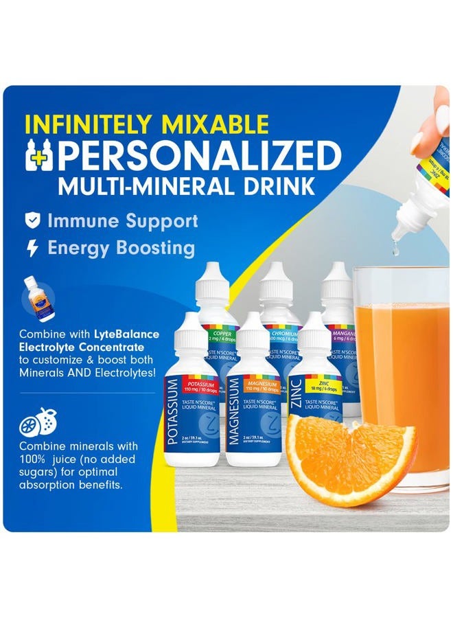 Taste N' Score Zinc Liquid Ionic Mineral Supplement; 100% Pure; 18 mg; 118 Servings