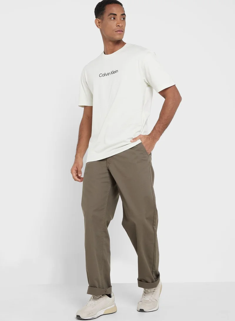 CALVIN KLEIN Logo Crew Neck T-Shirt