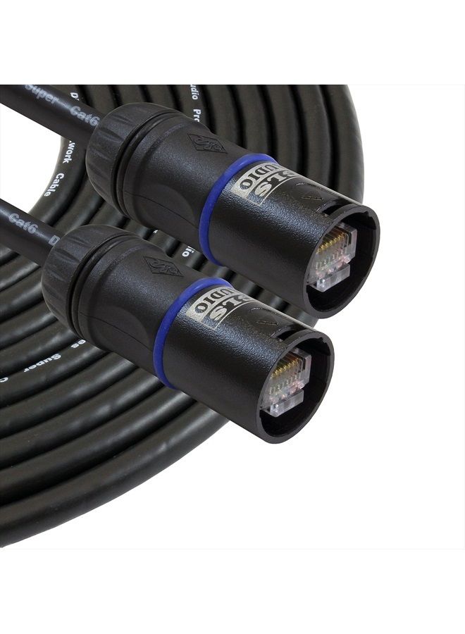 GLS Audio 100-Feet Ethercon Compatible RJ45 Cat6 Cable OFC Pro Tour Heavy Duty G-Shell G45 - Image 2