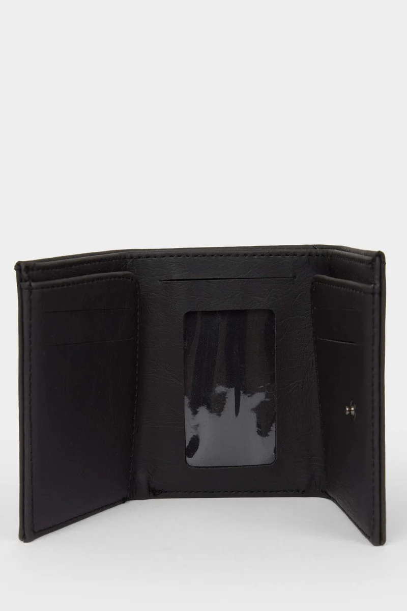 Defacto Man Faux Leather Business Card Wallet