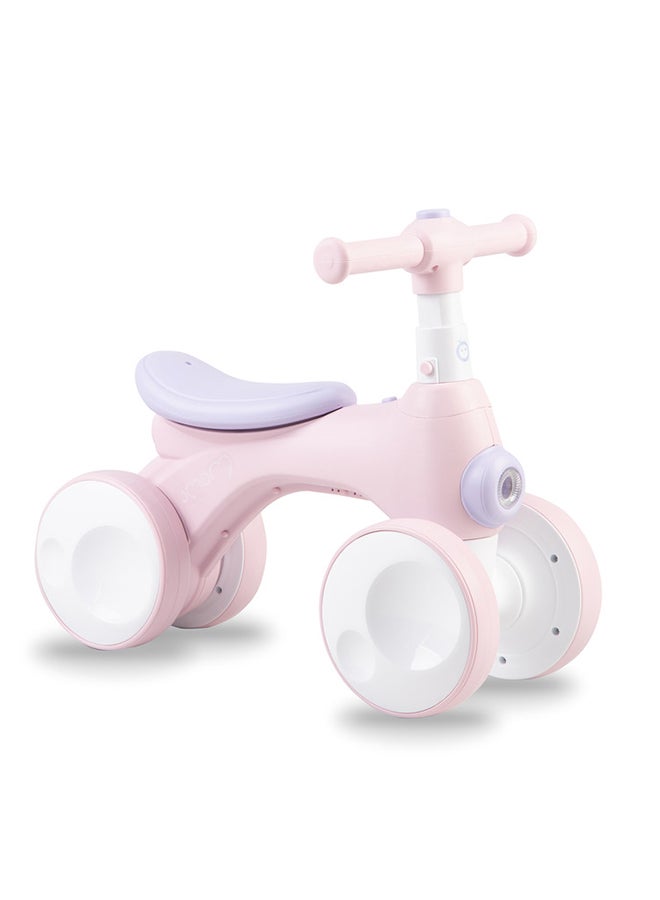Momi Tobis Ride-On Bike for Children Bubble Feature, Front Light Changes Color, Antislip Handlebar, Lightweight 2.72 Kg - Pink - Image 1