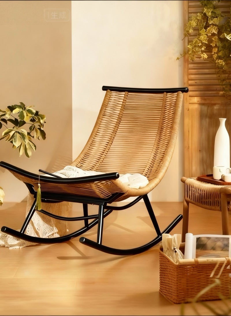 برويهوم كرسي استرخاء خارجي، كرسي شرفة، كرسي أرجوحة كسول، كرسي بيسترو للشرفة، أثاث حديقة بتصميم عصري لمقاعد الجلوس الخارجية، تراس، فناء، شرفة - Image 5