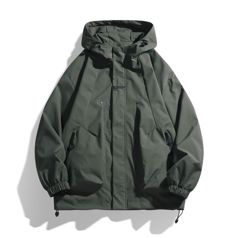 Generic Trendy Tactical Outerwear for Men fruit green - Image 2