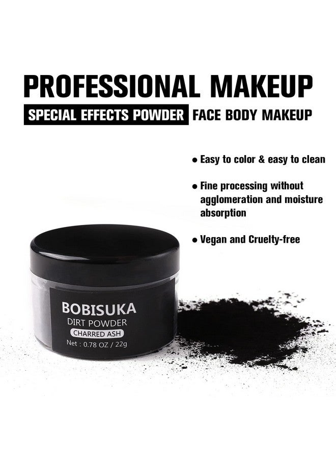 BOBISUKA Makeup Special Effects Dirt Powder for Halloween Makeup Theme Party Wedding Movies Stage Performances Cosplay(0.78 oz)(Charred Ash) - Image 4
