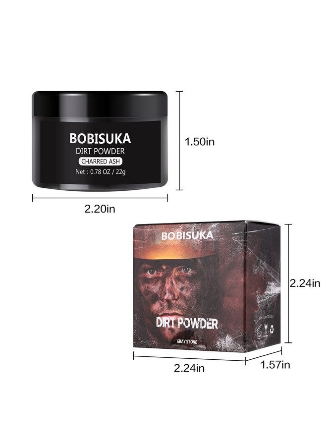BOBISUKA Makeup Special Effects Dirt Powder for Halloween Makeup Theme Party Wedding Movies Stage Performances Cosplay(0.78 oz)(Charred Ash) - Image 5