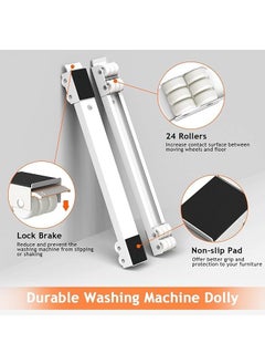 AGLAUROS AGLAUROS Heavy Load Furniture Lifter Mover Tool SetHeavy Duty Extensible Appliance Roller is Suitable for Washing Machines Refrigerators Adjustable Height Lifting Tool  - Image 4
