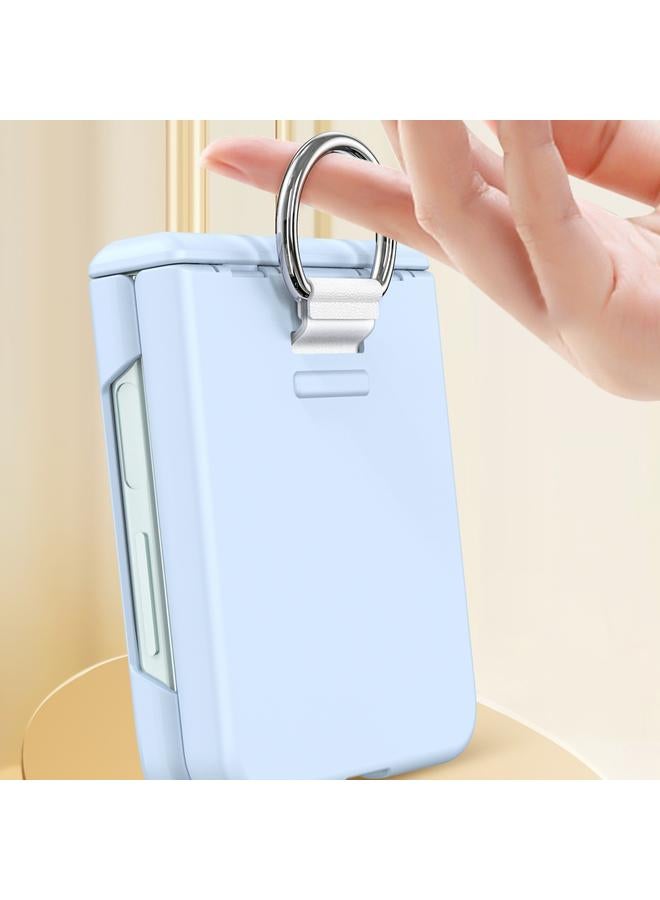 اس-توب جراب لهاتف Samsung Galaxy Z Flip5 5G مصنوع من مادة TPU+PC مع عمود مركزي قابل للطي مع حلقة - Image 4