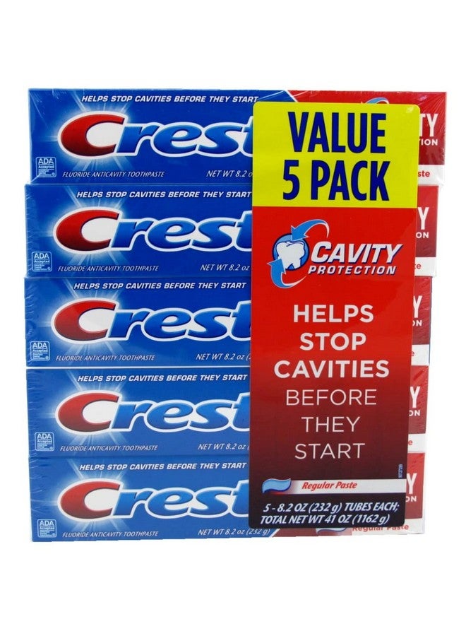 كرست معجون أسنان كريست لحماية الأسنان من التسوس، 8.2 أونصة، عبوة من 5 قطع (عبوة من قطعتين) - Image 1