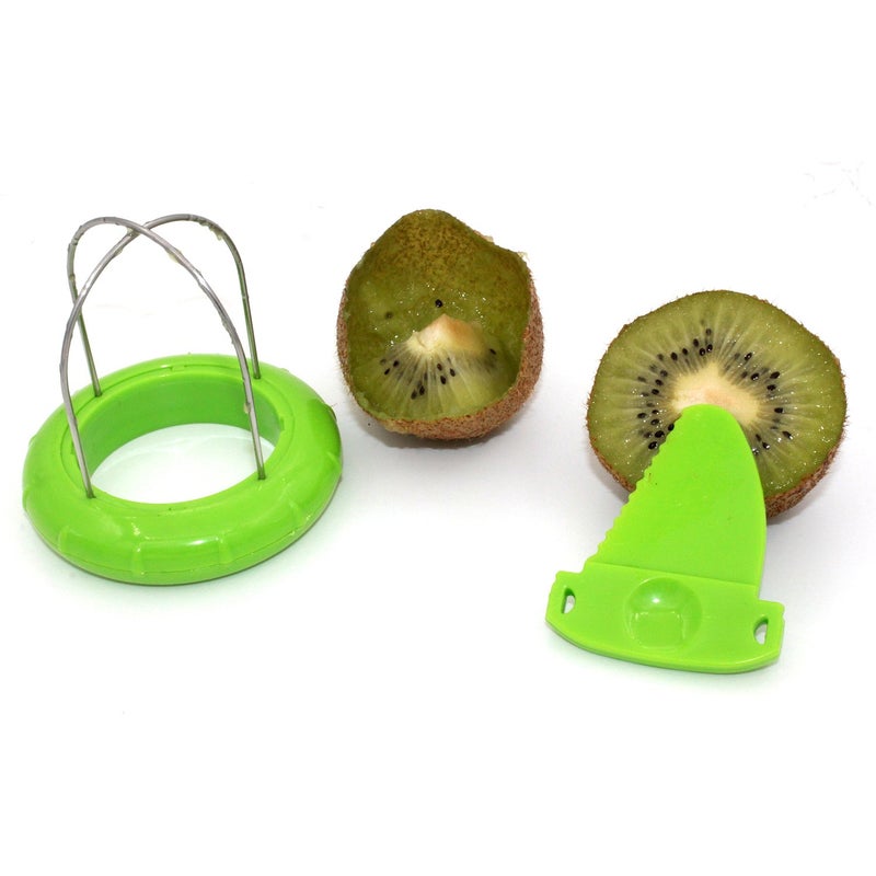 ZRAMOÂ® TH502 Green Kiwi Fruit Cut Digging Core Twister Slicer Kitchen Peeler Tool Cutter Device for Fruit Salad - Image 1