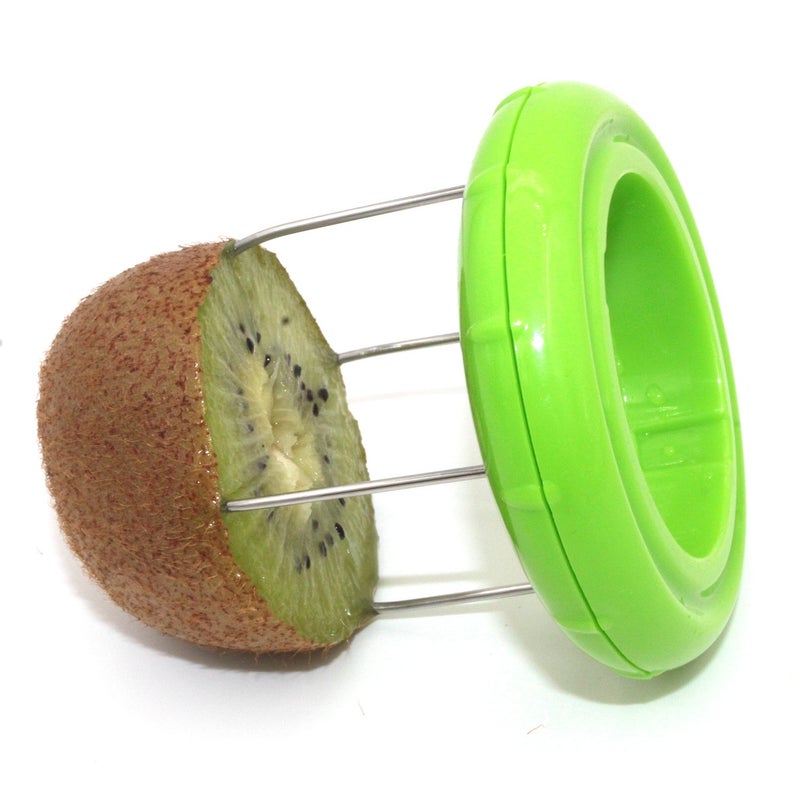 ZRAMOÂ® TH502 Green Kiwi Fruit Cut Digging Core Twister Slicer Kitchen Peeler Tool Cutter Device for Fruit Salad - Image 4
