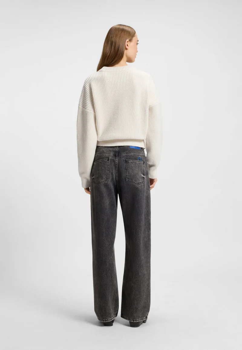 هوجو Relaxed-fit sweater with Happy HUGO patch