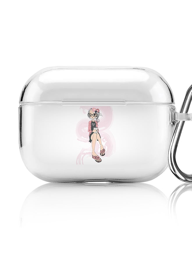 Stylizedd Classic Clear printed Case for Apple AirPods Pro 2nd Generation Thin Transparent Cover [Designed for Apple AirPods Pro 2nd Generation] - Nerdy Cute  - Image 1