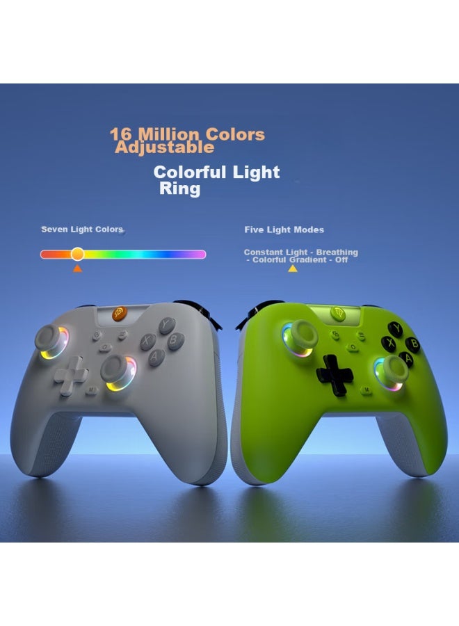 Easysmx X05 Wireless Game Controller For Switch, Bluetooth Compatible With Xbox, Apple, Pc, Steam, Android, Ipad, Monster Hunter, Dual-shadow, Qianjing, Black Myth： Wukong, White Mist, Gray - Image 3