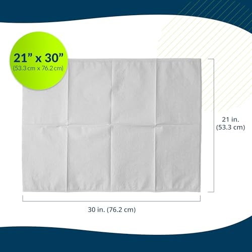 TIDI 919365 Disposable Pillowcases, White, 21” Wide x 30” Long (Pack of 100) ― Single-Use Pillowcases ― Tissue with Poly Back To Help Prevent Leak-Through ― Pebble Embossed ― Medical Supplies - Image 3