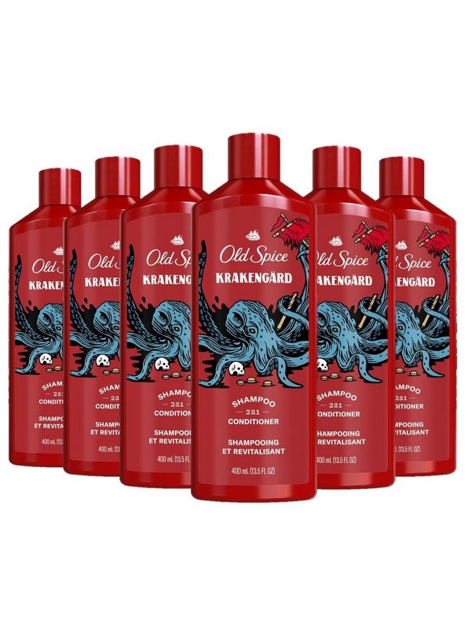 أولد سبايس شامبو وبلسم 2 في 1 من كراكينجارد للرجال، 13.5 أونصة سائلة - Image 1