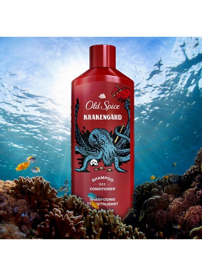 أولد سبايس شامبو وبلسم 2 في 1 من كراكينجارد للرجال، 13.5 أونصة سائلة - Image 2