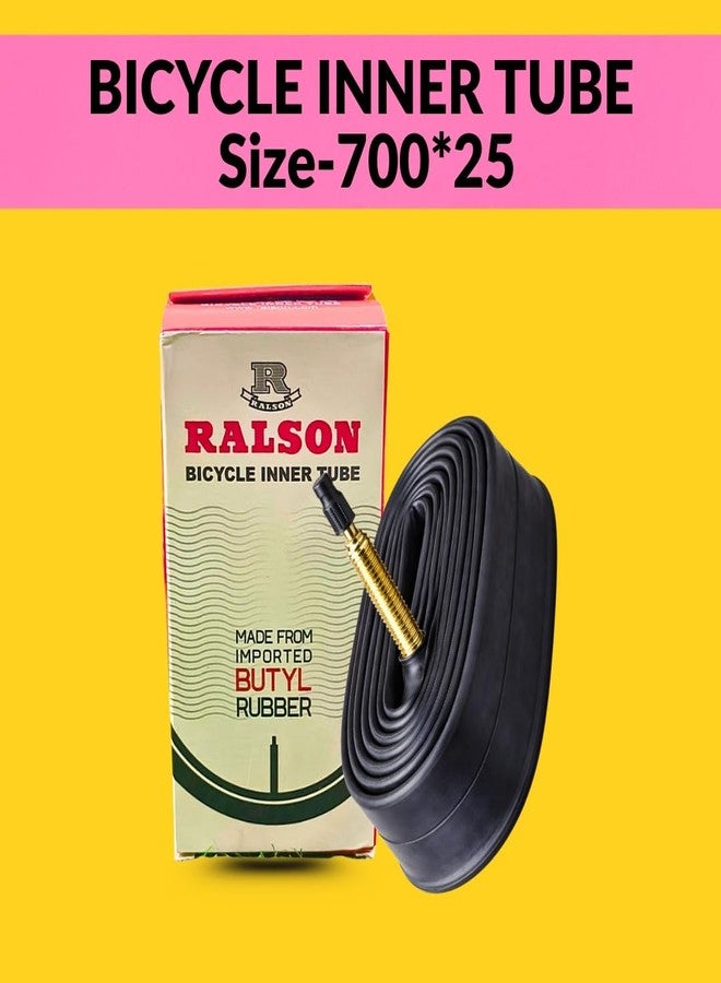 FCCRACING Ralson 700×25C Bicycle Tube Set (Pack of 2) - Durable Inner Tubes for Road, Hybrid & City Bikes | Tube for Bicycle (Size-700 * 25) - Image 3