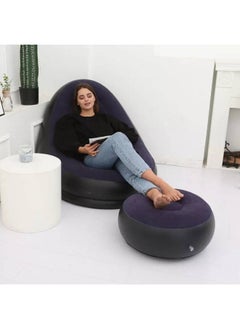 Portable Sofa with Foot Stool and Electric Pump - pzsku/Z42C4F2614854655BCBB7Z/45/_/1633518163/392d43d2-ab5f-4a6c-8aab-f9be81610abc