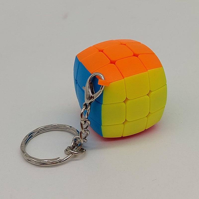 3Cm Third-Order Keychain Small Steamed Bread Three-Sided Maple Leaf Pyramid Spanish Ball Rubik'S Cube Stall Supply - Image 3