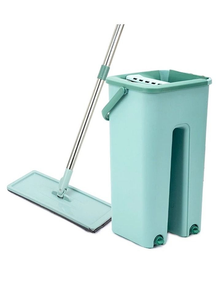 Scratch Scratch Cleaning Mop with 2 in 1 Self Clean Wash Dry Hands Free Flat Mop  - Image 1