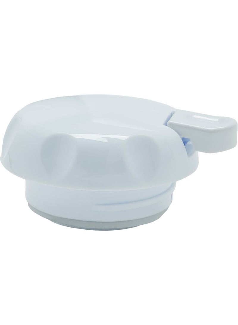 Winco Push Button Insulated Beverage Server with Swirl Design, 20-Ounce, White - Image 2