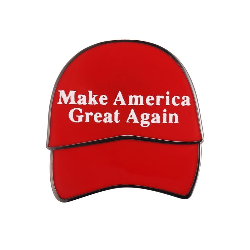 Gudeke Donald Trump President Make Amercia Great Again Lapel Pin - Image 1