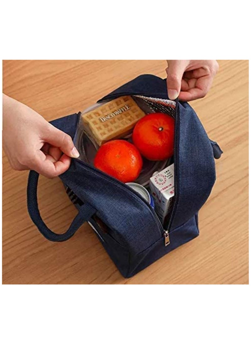 MahMir Lunch bag ,lunch box bag with Insulated Material for Women, Man, Office, School, College , Beach, Picnic, Fishing, Hiking, Travel, Cooler Tote Bag ( RED )  - Image 2