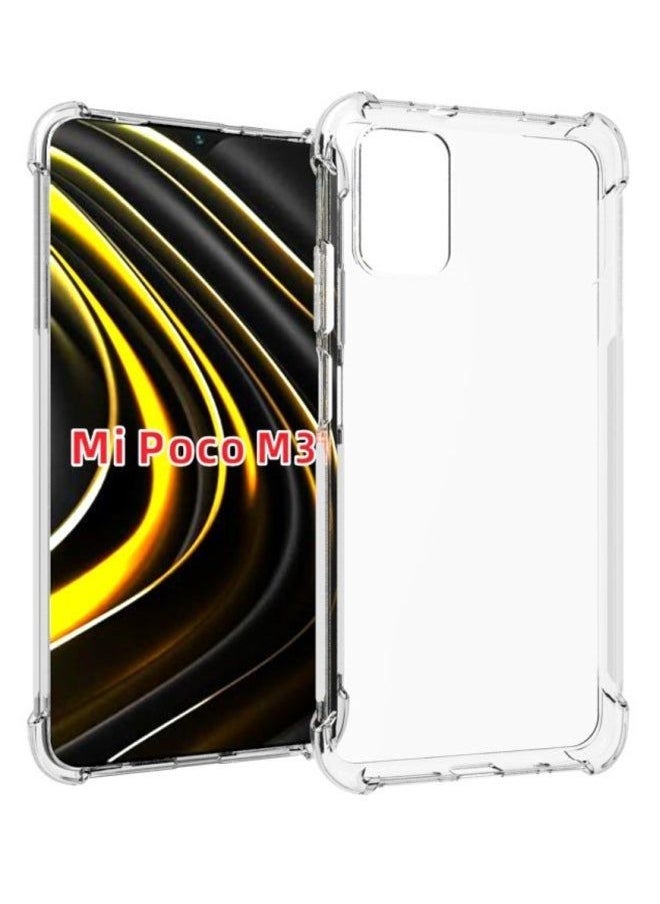 Raxoom Protective Case Cover for Xiaomi Poco M3 Clear