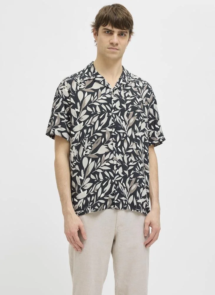 JJ Rebel Floral Printed Regular Fit Shirt
