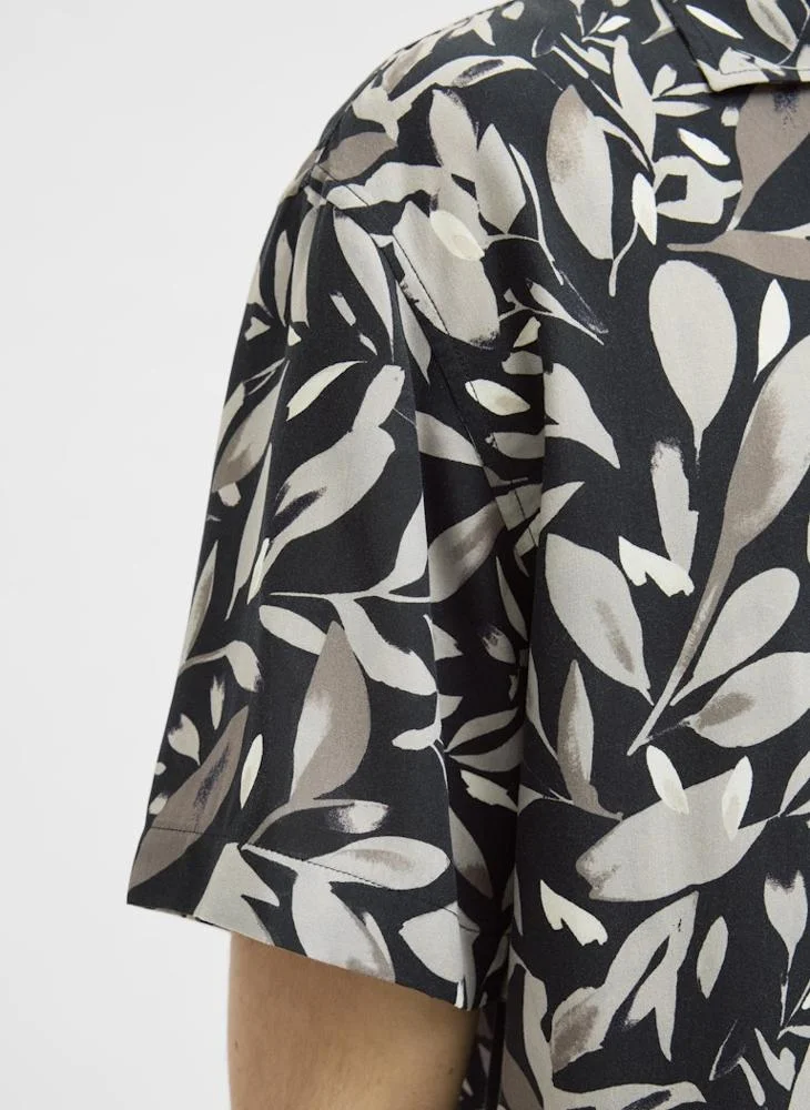 JJ Rebel Floral Printed Regular Fit Shirt