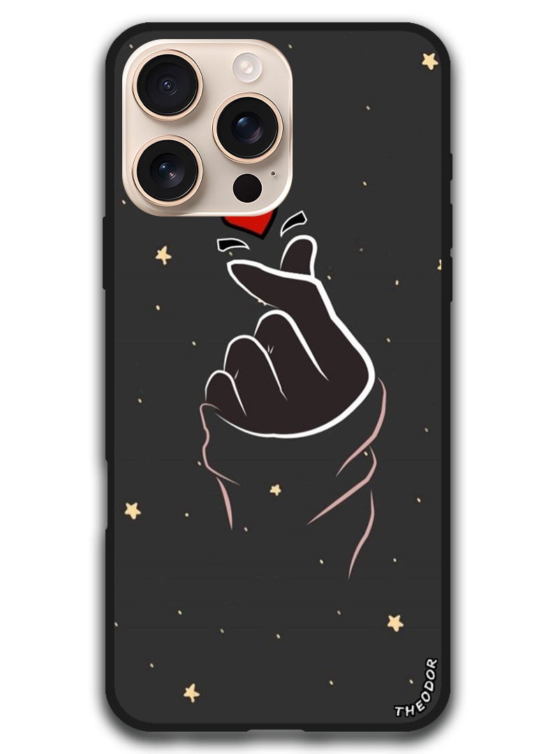 Theodor Protective Case Anti Scratch Shock Proof Bumper Cover For iPhone 16 Pro (6.3)-inch Snap Love - Image 1