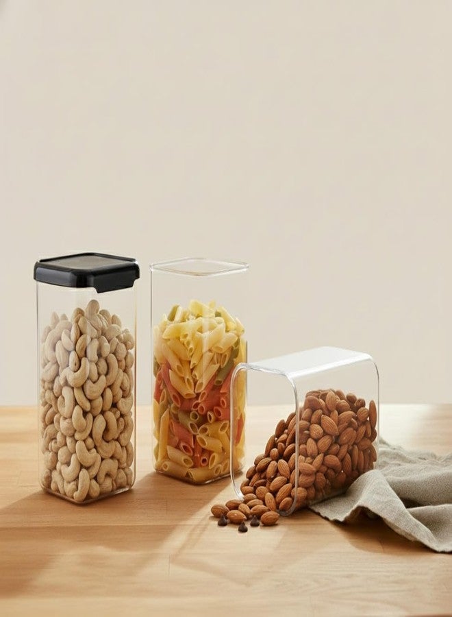 Nexium 1100ml Plastic Kitchen Container Set with Airtight Lids for Storage Masala Box Set of 6 - Image 3