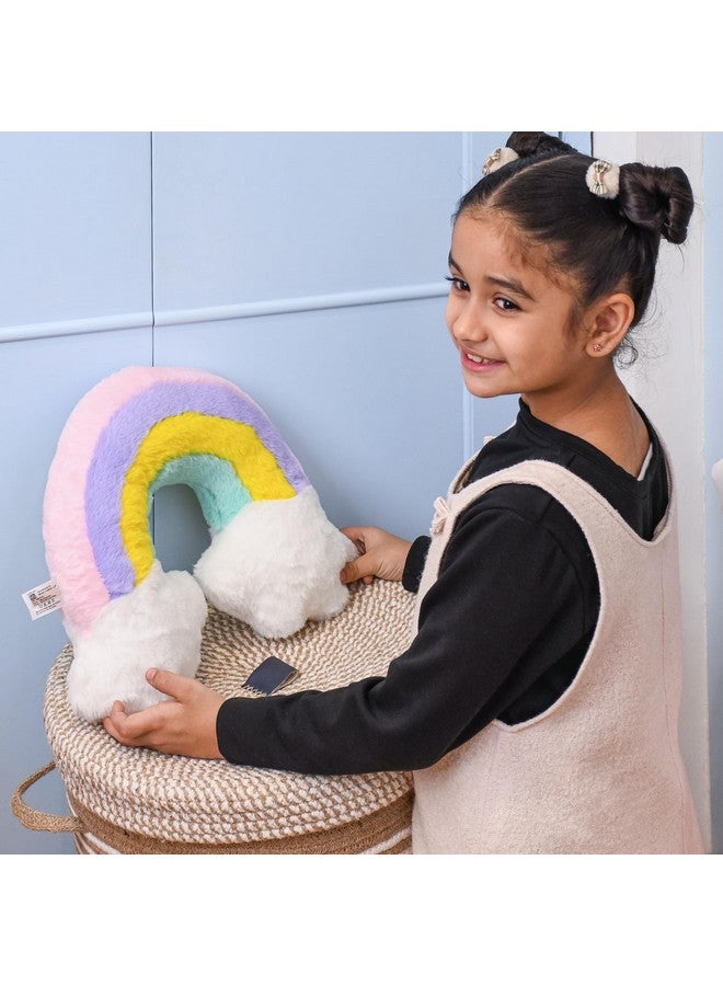 Mirada Rainbow Face Soft Toy |Vibrant and Soft Decorative Soft Toy for Kids |Cozy and Colorful Room Décor,Pillow Plush, Birthday Gift for Girls, Wife,Girlfriend, Husband, Return Gift Items Toy 40 cm - Image 2