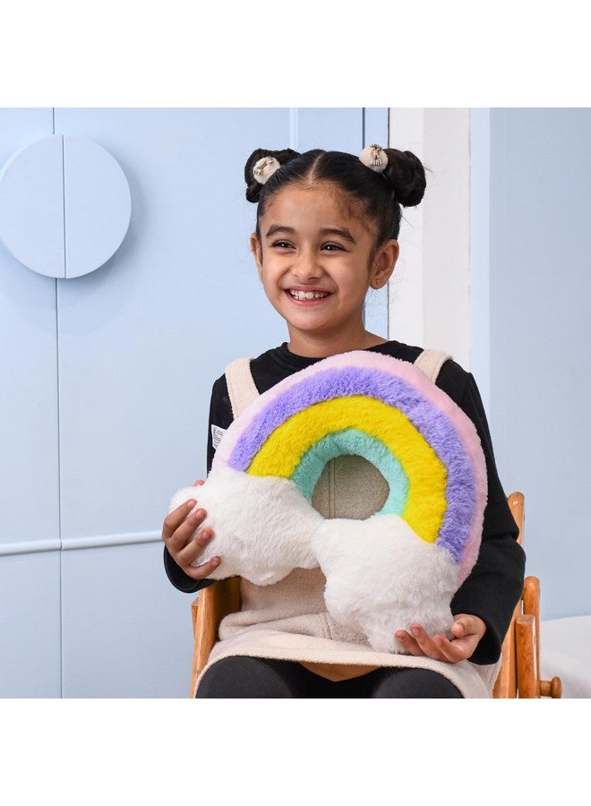 Mirada Rainbow Face Soft Toy |Vibrant and Soft Decorative Soft Toy for Kids |Cozy and Colorful Room Décor,Pillow Plush, Birthday Gift for Girls, Wife,Girlfriend, Husband, Return Gift Items Toy 40 cm - Image 3