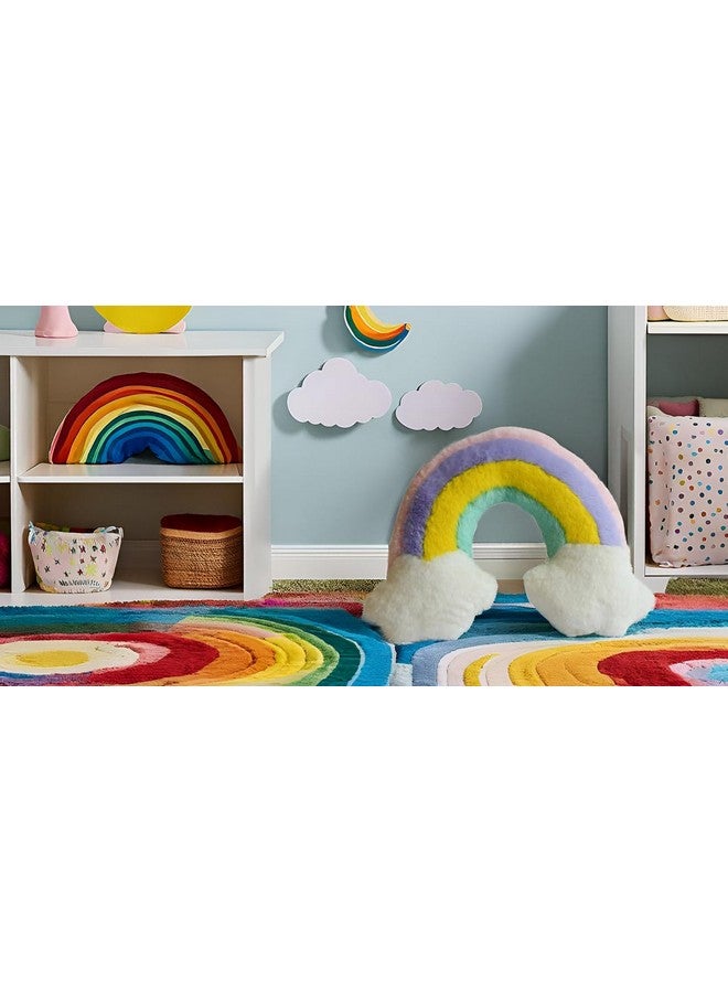 Mirada Rainbow Face Soft Toy |Vibrant and Soft Decorative Soft Toy for Kids |Cozy and Colorful Room Décor,Pillow Plush, Birthday Gift for Girls, Wife,Girlfriend, Husband, Return Gift Items Toy 40 cm - Image 5