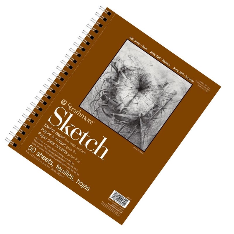 Strathmore 400 Series Sketch Pad, 9x12 inch, 50 Sheets - Artist Sketchbook for Drawing, Illustration, Art Class Students - Image 2
