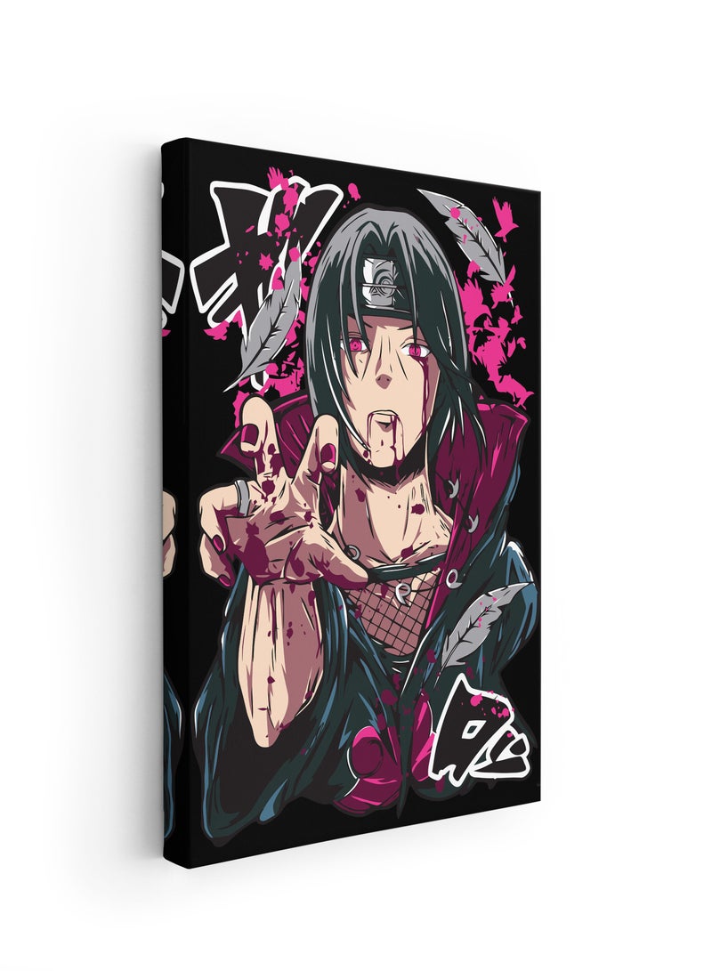 مودكلاس لوحة إيتاتشي أوتشيها جدارية بإطار خشبي - Image 2