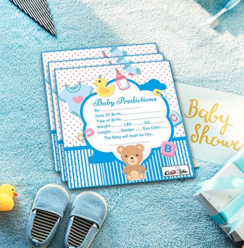 crazy sutra Baby Shower Special Baby predictions Shower Game Leafs (Pack of 50 Leaf)- Multi Color - Image 5