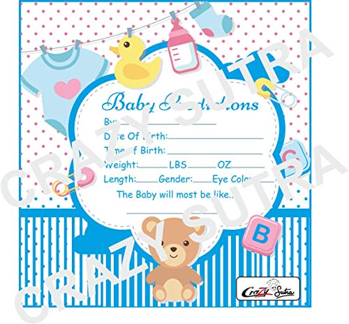 crazy sutra Baby Shower Special Baby predictions Shower Game Leafs (Pack of 50 Leaf)- Multi Color - Image 2