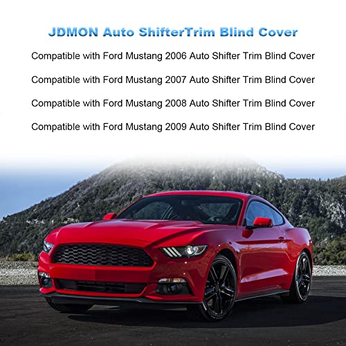 JDMON Compatible with AUTO Shifter Trim Blind Cover Shifter Protective Cover Ford Mustang 2006 2007 2008 2009 Automatic Shifter Trim Panel Shutter Cover - Image 2