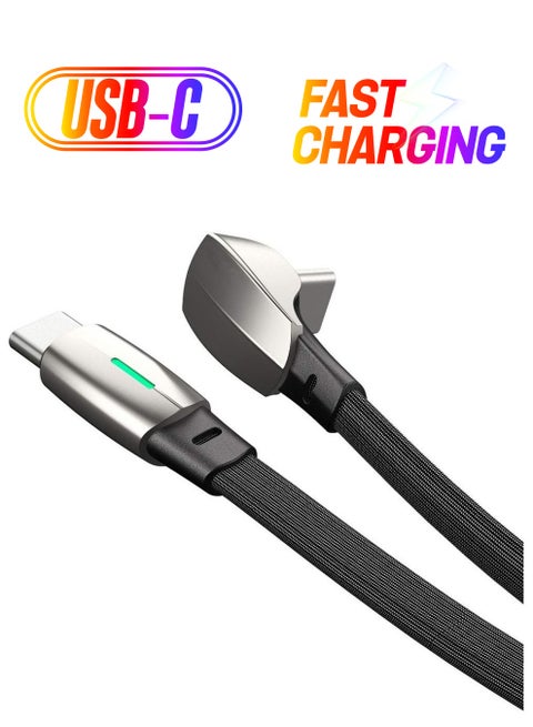Charging Cable Fit for Tesla Model 3/Y Wall Connector Style PD QC3.0 (USB-C to USB-C) - Light on When Connects a Device